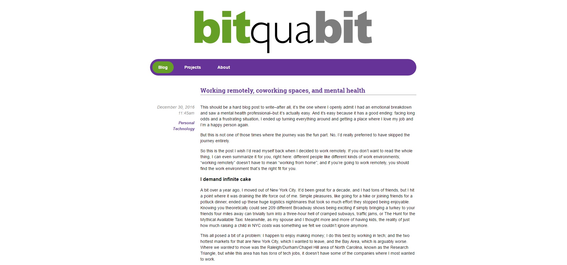 bitquabit Developer Blog On Coworking, Remote Working, and Mental Health